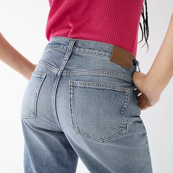 J.Crew High-Rise ‘90s Classic Straight Jean in Downtown Wash - Picture 3 of 6